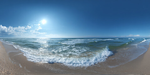 HDRI beach and sea