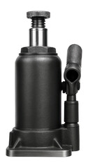 Hydraulic bottle jack with a heat-treated steel construction for durability in a mining operation.