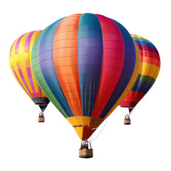Colorful hot air balloons festival flight, scenic sky