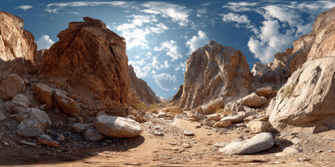 HDRI red rock canyon