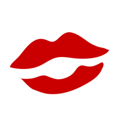 Lips kiss doodle