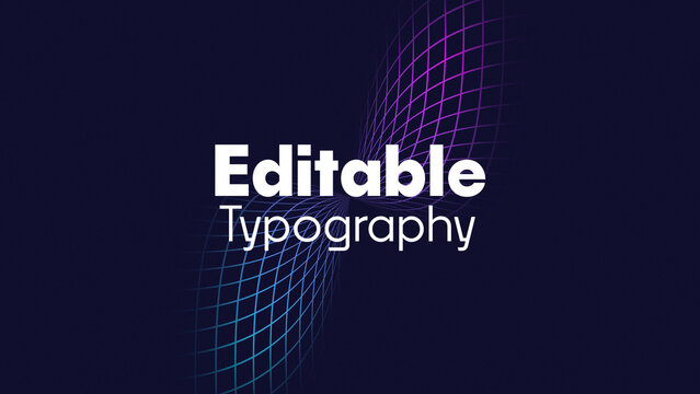 Modern Text Animation with Colorful Background