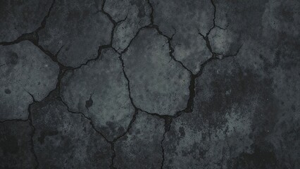 Continuous rough concrete wall texture with cracks background