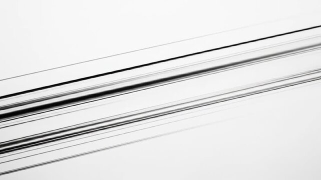 Abstract Black Lines on White Background: Minimalist Design Element
