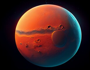 a mars like planet isolated