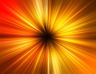 Obraz premium Abstract radial burst of warm-toned light converging to a dark center