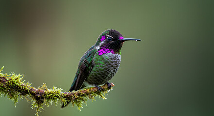 Macro Close-Up of Dew-Covered Tropical Bird in Rainforest
