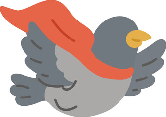 Hero Pigeon Flying Over City