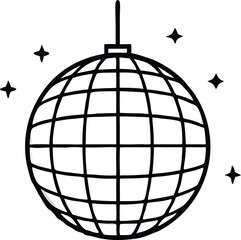 disco ball vector icon