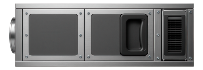 Energy-efficient air handling unit with a variable speed drive for energy management systems.