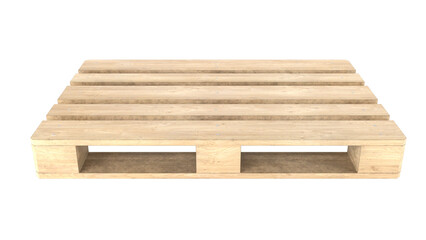 wooden pallet isolated