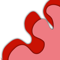 red question mark wave motif