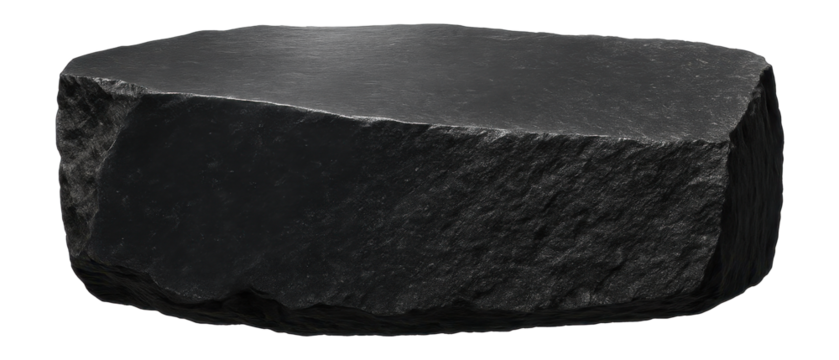 Hornfels specimen characterized by dense, fine-grained texture and dark color