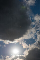 Beautiful skyscape with picturesque clouds