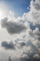 Beautiful skyscape with picturesque clouds