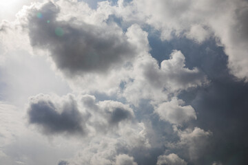 Beautiful skyscape with picturesque clouds