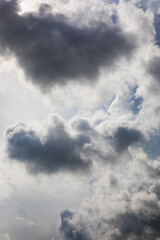 Beautiful skyscape with picturesque clouds