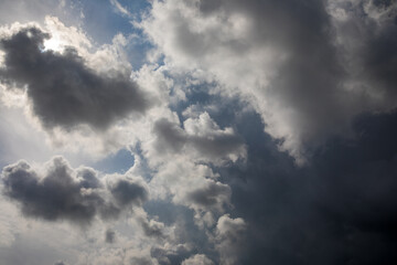 Beautiful skyscape with picturesque clouds