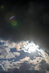 Beautiful skyscape with picturesque clouds