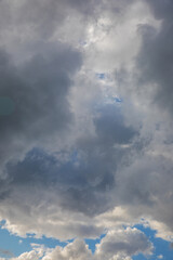 Beautiful skyscape with picturesque clouds