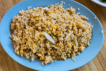 Delicious crab meat fried rice