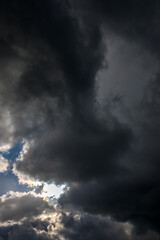 Beautiful skyscape with picturesque clouds