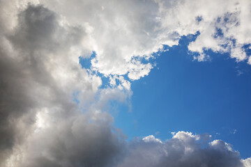 Beautiful skyscape with picturesque clouds