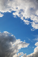 Beautiful skyscape with picturesque clouds