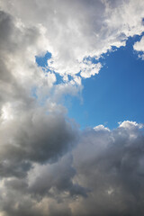 Beautiful skyscape with picturesque clouds