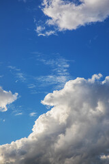 Beautiful skyscape with picturesque clouds