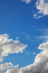 Beautiful skyscape with picturesque clouds