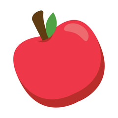 Isolated colored apple fruit icon Vector