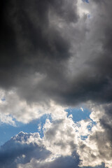 Beautiful skyscape with picturesque clouds