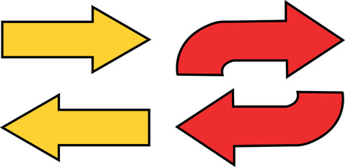 Premium Arrow Set Icon Vector Collection for Modern Web Design &ndash; High-Quality Arrow Icons Illustration in Vector Graphic Format