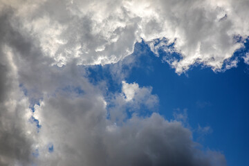 Beautiful skyscape with picturesque clouds