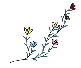 abstract floral background with flowers colorfull