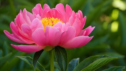 Obraz premium Blooming Pink Lotus in Pond