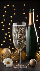 Champagne celebration for a sparkling new year s eve
