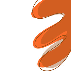 vector illustration of an orange wave