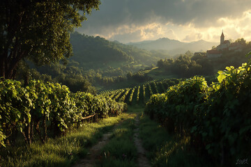 A breathtaking landscape of nature's beauty, capturing the serene and expansive views of the wilderness.