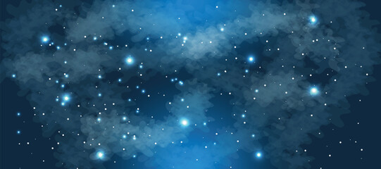Space galaxy background with many stars