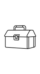 Toolbox isolated on white background