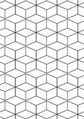 Isometric Cube Geometric Seamless Pattern

