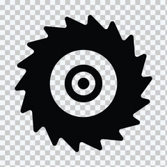 Icono de hoja de sierra en estilo plano Ilustration de vector icons transparent background