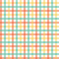 Colorful Plaid Gingham Checker Seamless Pattern. Checkerboard background, square, tablecloth, book cover, Vector illustration