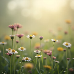 Fototapeta premium field of daisies