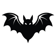 Obraz premium bat silhouette vector icon on white background