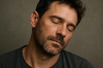 Fototapeta premium A man in contemplation