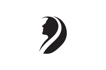 Logo man face silhouette