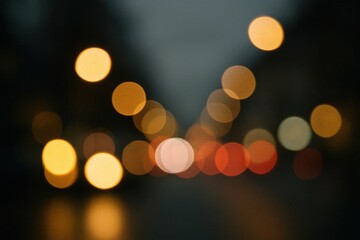 Fototapeta premium A Blurred Nightscape in Motion